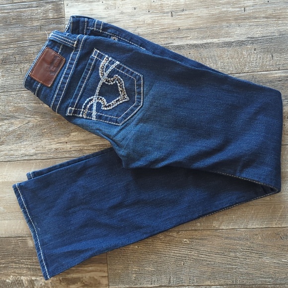 BIG STAR "Remi" low-rise bootcut jeans medium wash The Buckle sz 27L tall - Picture 9 of 15